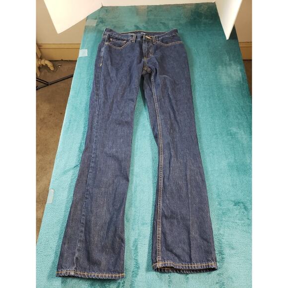 Old Navy Jeans Sz 29x34 Mens Blue Cotton Pants Denim Bootcut Casual - Picture 2 of 13